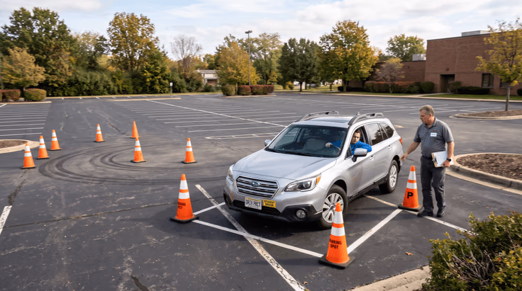 parallel parking NJ road test practice