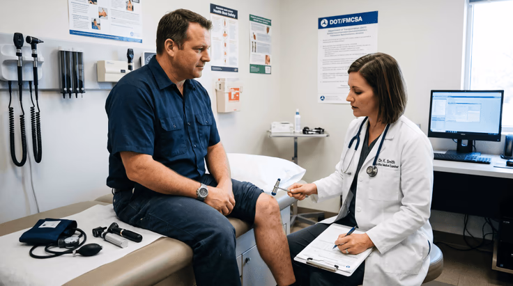 DOT medical exam for Virginia CDL medical card