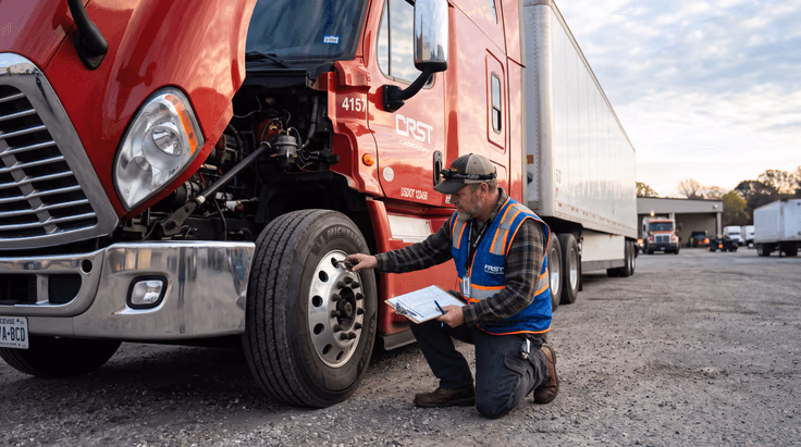 Virginia CDL skills test pre-trip inspection