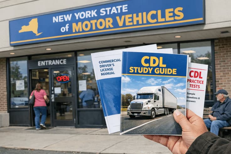New York CDL permit test NY written exam at the DMV—CDL practice written test NY preparation