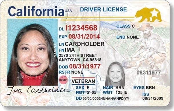 California drivers license