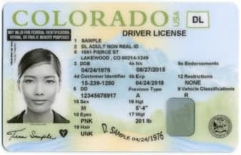 Colorado drivers license