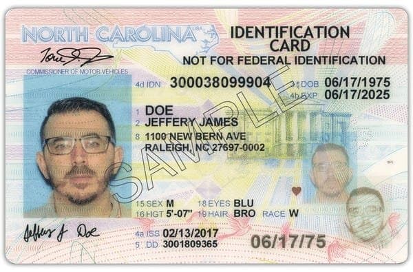 North Carolina drivers license