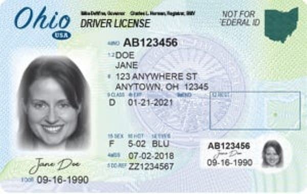 Ohio drivers license