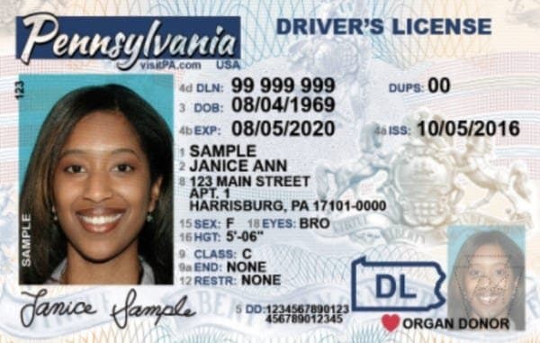 Pennsylvania drivers license