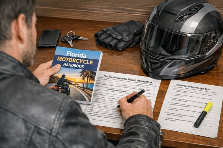 Motorcycle permit Florida: studying DHSMV licensing and Florida motorcycle safety requirements