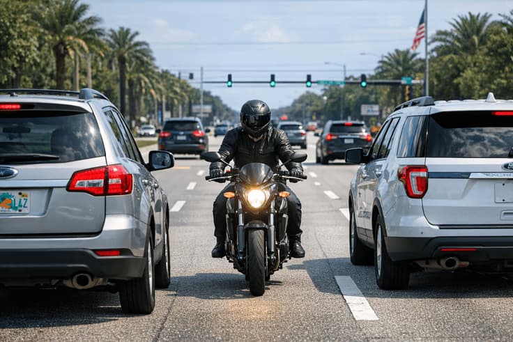 Motorcycle safety tips for staying visible to other drivers in Florida traffic